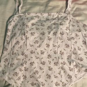 H&M micro floral leotard (new, never worn)